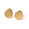 304 Stainless Steel Stud Earring Finding STAS-V015-26A-G-1