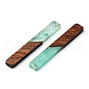 Transparent Resin & Walnut Wood Big Pendants RESI-ZX017-25-2