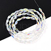 Transparent Electroplate Glass Beads Strands GLAA-K064-05A-01B-2