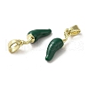 Brass Enamel Pendants KK-E092-31G-03-2