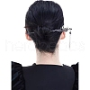 Alloy Moon & Tassel Hair Sticks for Women Girl PW-WGDBAA0-01-5