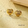 304 Stainless Steel Stud Earrings EJEW-S230-01G-1