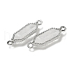 Natural Mixed stone Faceted Double Terminal Pointed Hexagon Connector Charms G-G181-04P-3