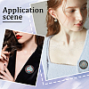 SUNNYCLUE 40Pcs 4 Size 304 Stainless Steel Brooch Cabochon Settings STAS-SC0007-63-5