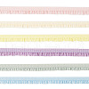 Globleland 12 Yards 6 Colors Nylon Ruffled Elastic Lace Trim OCOR-GL0001-07-1