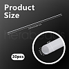 Olycraft 30Pcs ABS Plastic Round Tube KY-OC0001-44B-2