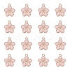 Light Gold Plated Alloy Enamel Pendants X-ENAM-R136-17A-1