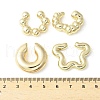 4Pcs Adjustable CCB Plastic Cuff Earrings EJEW-V006-02G-3