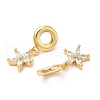 Brass Micro Pave Cubic Zirconia Pendants KK-D027-08G-3