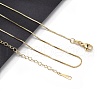1.2mm Brass Box Chain Necklaces for Men Women NJEW-G160-19G-1