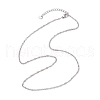 304 Stainless Steel Singapore Chain Necklaces NJEW-JN05167-02-4