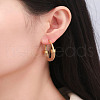 201 Stainless Steel Hoop Earrings FS-WG3CD11-01-1