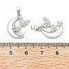 Brass Micro Pave Cubic Zirconia Pendants KK-L222-013P-3