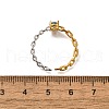 925 Sterling Silver Pave Cubic Zirconia Open Cuff Rings RJEW-R016-01G&P-02-5