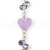 Electroplate Glass and Acrylic Rhinestone Beads Strands MAK-T011-07G-3