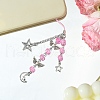 Glass & Alloy Mobile Straps HJEW-FZ00031-4