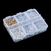 400Pcs 4 Style Iron & Plastic Ear Nuts FIND-FS0001-87-6