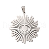 Anti-Tarnish 304 Stainless Steel Pendants STAS-S150-04P-1
