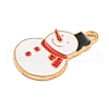 Christmas Theme Alloy Enamel Pendants ENAM-M221-01KCG-10-2