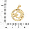 Brass Micro Pave Cubic Zirconia Pendants KK-I723-45G-3