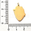 Pride 304 Stainless Steel Enamel Pendants STAS-B079-01G-02-3