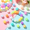 Luminous 56pcs 28 Color Round Food Grade Silicone Beads SIL-CJ0001-31-6
