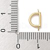 304 Stainless Steel Letter Connector Charms STAS-M108-01G-04-3