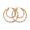 304 Stainless Steel Hoop Earrings EJEW-F188-17G-1