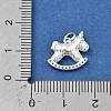 925 Sterling Silver Rocking Horse Charms STER-D302-13S-3
