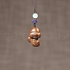 Zodiac Snake Sandalwood Pendant Decorations PW-WG0676D-01-1