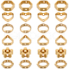 SUNNYCLUE 48Pcs 6 Styles Brass Bead Frame KK-SC0004-62-1