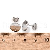 304 Stainless Steel Stud Earring Findings STAS-H436-21P-03-3