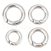Unicraftale Ring Smooth 304 Stainless Steel Spring Gate Rings STAS-UN0007-24P-1
