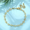 Bohemia Style 304 Stainless Steel Link Bracelets for Women BJEW-Z091-01G-2