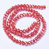 Electroplate Glass Beads Strands EGLA-A044-P8mm-B22-2