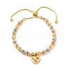 Brass Slider Bracelets BJEW-C090-02G-E-4