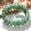 Bicone Natural Green Aventurine Beads Stretch Bracelets for Women Men BJEW-C097-05D-1