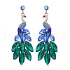 Exquisite Peacock Alloy Dangle Stud Earrings PN0613-4-1