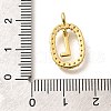 Brass Micro Pave Cubic Zirconia Pendants ZIRC-P123-01G-L01-3