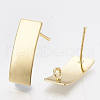 Brass Stud Earring Findings KK-T035-83-2