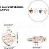 SUPERFINDINGS 320Pcs 4 Colors Ideas for Valentines Day Gifts Tibetan Style Alloy Charms FIND-FH0001-40-5