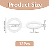 DICOSMETIC 12Pcs Ring Silicone Beads SIL-DC0001-78-2