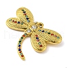 Ion Plating(IP) Real 18K Gold Plated 304 Stainless Steel Rhinestone Pendants STAS-P341-05G-02-2