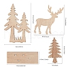 Undyed Platane Wood Home Display Decorations DJEW-CA0001-01-3