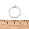 S925 Sterling Silver Adjustable Letter Rings for Women RJEW-M068-01P-C-3