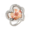Brass Adjustable Rings for Women RJEW-G265-10P-C05-1