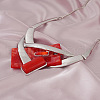 Rectangle Alloy Acrylic Pendant Necklaces & Stud Dangle Earrings Sets for Women WG2ED14-01-2