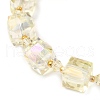 Electroplate Glass Beaded Stretch Bracelets for Women BJEW-JB11213-04-3