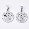 201 Stainless Steel Pendants STAS-N089-26P-1