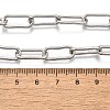 Non-Tarnish 304 Stainless Steel Paperclip Chains STAS-I146-02P-3